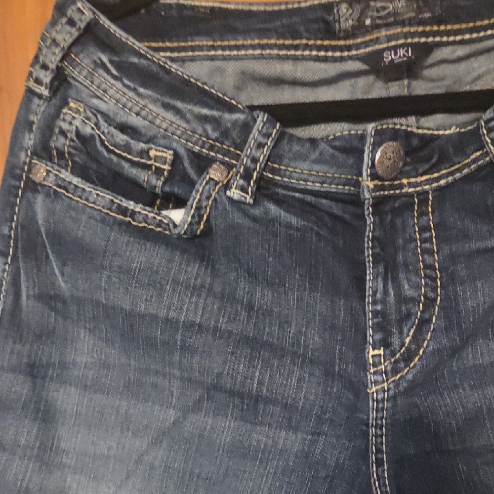 Silver Suki High Capri - image 3